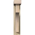 thumbnail image 2 of Ekena Millwork 4"W x 16"D x 20"H Westlake Block Rough Sawn Bracket w/ Offset Brace, Douglas Fir, 2 of 25