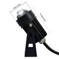 thumbnail image 4 of Toystoory Foco LED de pared 250LM IP65 impermeable resistente a la intemperie iluminación de paisaje fiesta 180 grados giratorio lámpara de un haz para Iluminación y accesorios Luz roja, 4 of 6