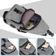 thumbnail image 4 of Bolso bandolera para hombre, bolso de pecho con carga USB y puerto para auriculares en color gris, mochila de viaje unisex, 4 of 5