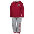 thumbnail image 2 of Toddler Colosseum Crimson/Heathered Gray Washington State Cougars Poppies Pullover Hoodie and Sweatpants Set, 2 of 3