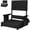 Black, variant on SPECSTAR Height Adjustable High Back Stadium Seat with Back Support and Cushion, Portable Bleacher Chair with Cup Holder and Shoulder Strap, Black
