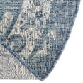 thumbnail image 7 of Unique Loom Outdoor Traditional Collection Area Rug - Valeria (4' 1" Round Blue/Ivory), 7 of 7