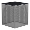 thumbnail image 3 of Jalora Glass Top Square Side Table, Gray, 3 of 5