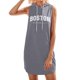 thumbnail image 1 of Vestido informal con estampado de letras para mujer: poliéster suave, versátil para ocasiones en casa y al aire libre, 1 of 4