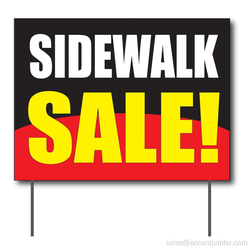 Sidewalk Sale Curbside Sign, 24