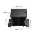 thumbnail image 2 of Uxcell Aluminum Heat Sink 10A-40A Black SSR Dissipation Heat Sink for Single Phase Solid State Relay, 3 Pcs, 2 of 4