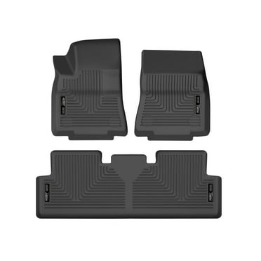 Husky Weatherbeater Floor Mats Fit 20-25 Tesla Model Y Frnt/2nd Row 3pc Black