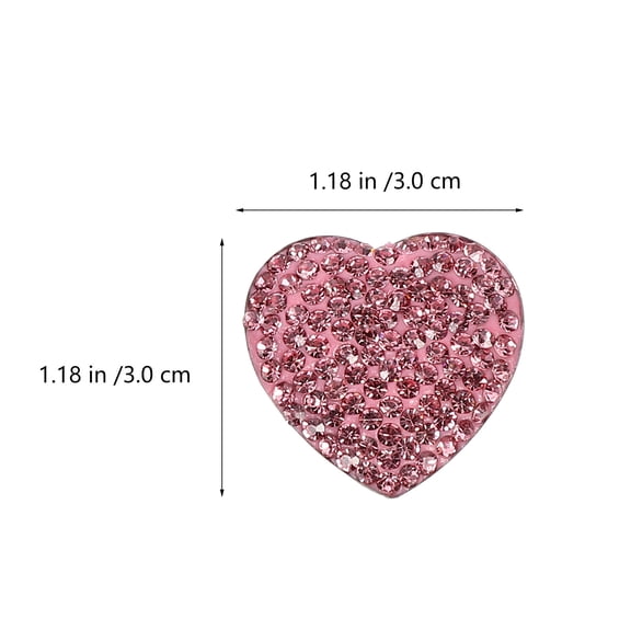 EXHUMKY 2PCS Heart Shaped Stainless Steel Dishwasher Magnets Decorative Set for Valentine’s Day