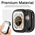 thumbnail image 4 of LEIXIUER (Single pack 3 Black) Compatible for Apple Watch Ultra 49mm Soft Watch Case All Around Shockproof TPU Protective Cover Bumper Lightweight and Shock Absorbent for Apple Watch Ultra 49mm, 4 of 7