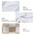 thumbnail image 4 of Haosy 2 Pack Kitchen Wash Cloths with Hanging Loops Absorbent Absorbent Quick Drying Hand Towels, Beige Brown White Checkered, 4 of 7