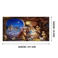 thumbnail image 2 of Qocolhg 70x157 Inch Christmas Garage Door Banner Large Christmas Backdrop Decorations with Rope Christmas Door Decor Holiday Vinyl Cover Garage Banner for Outdoor Christmas Garage Door, 2 of 2
