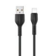 thumbnail image 1 of Câble de Chargement 2A Cordon de Charge Rapide en Silicone USB-A vers Interface iOS Cordon de Chargeur de Synchronisation de Données Compatible avec Appareils iOS 1 M/3 Pi, 1 of 6