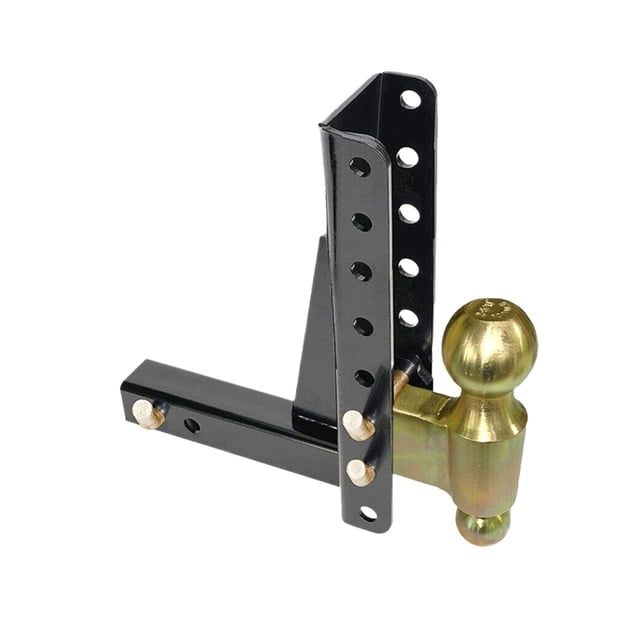 10000Lbs 7.5"Drop Adjustable Trailer Hitch Tow 2-5/16" LBS GTW Ball Mount Dual Towing Ball RV Camper Caravan Accessories ,Weatherproof Double Locking Hitch Pin