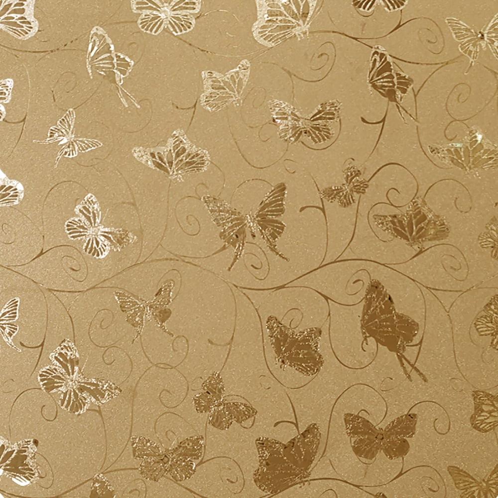 Peel-and-Stick Removable Wallpaper Damask Slate Gray Vintage Flowers Butterflies