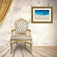 thumbnail image 3 of Olsen, Maggie 14x11 Gold Ornate Wood Framed with Double Matting Museum Art Print Titled - Aqua Ocean Waves From Above, 3 of 4