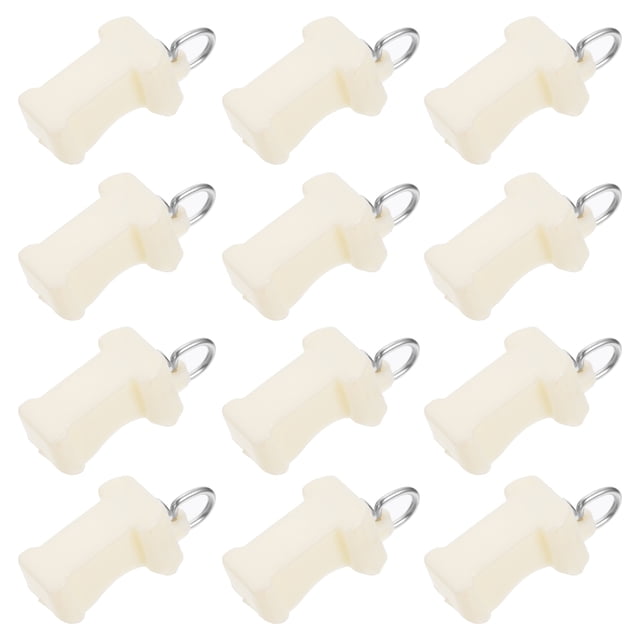 KONTONTY 20PCS Curtain Sliding Track Premium Plastic Cap Easy to Remove for Interior Design