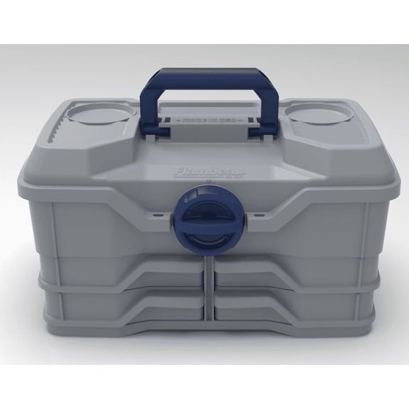 Flambeau Outdoors, NextGen 4/0 Medium Fishing Tackle Box, 440NGAG, 14 inches, Plastic, Gray