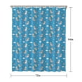 thumbnail image 5 of Blue Cartoon Unicorn Gift Balloon Cloud Pattern Shower Curtain 72"x84" ,Bathroom Decorative Shower Curtains Set with 12 Hooks,Modern Waterproof Washable Shower Curtain, 5 of 6