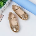 thumbnail image 2 of NOKIO Adorable Children'S Ballet Flats .Cute Flat Shoes For Girls Kids Leather Princess Shoes With Bow Non Slip Children Ballet Girl Student Shoes Fashionable Children'S Ballet Flats, 2 of 5
