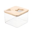 thumbnail image 2 of Caja de baño de arena para hámster, decoración de hábitat, contenedor de arena extraíble, ducha de baño de arena cuadrado, 2 of 9