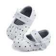 thumbnail image 2 of Douhoow Newborn Baby Girl Flower Dot Shoes Crib Shoes Infant Soft Sole Canvas Crib Shoes, 2 of 6