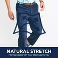 thumbnail image 6 of Mens Chino Pants 34x32 Saltwater Stretch Flat Front Slim Fit 34, 6 of 7