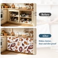 thumbnail image 4 of Fall Maple Leaf Football Cabinet Curtain 32"Wx55"L, Dustproof Pantry Door Curtain with Self Adhesive Tape, Autumn Farmhouse Vintage Tall Storage Cover Privacy Drape for Bathroom Kitchen Laundry Room, 4 of 9