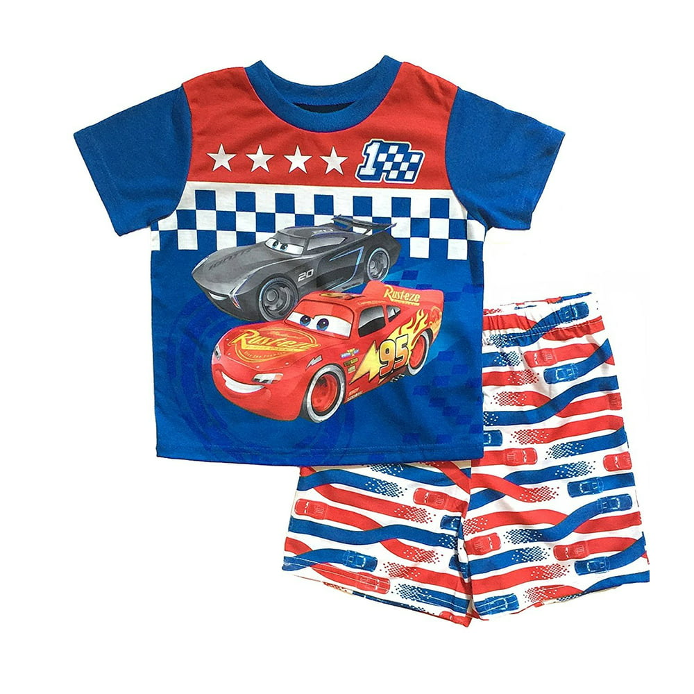 AME Disney Cars 3 Little Boys Toddler Poly Short Pajama