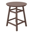 thumbnail image 2 of Costaelm Paradise Outdoor HDPE 35" Round Counter Height Patio Bar Table, Dark Brown, 2 of 9