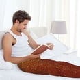thumbnail image 5 of Naloa Orange Glitter Pajama Pants Men, PJ Bottoms, Sleep & Lounge Pants-XX-Large, 5 of 6