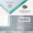 thumbnail image 5 of Seawin 44-48 in. W x 76 in. H Verona Light Sliding Bypass Frameless Shower Door 1/4 in. (6 mm) Thick Clear Tempered Glass with NanoShield Glass Coating (Polished Chrome), 5 of 14