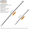 thumbnail image 2 of 1500 Uds bridas para cables 500 Uds 200x2,5mm/1000 Uds 120*1,9mm bridas para cables autoblocantes de nailon plástico bridas para cables negras Ormromra XDGJ-8, 2 of 7