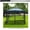 Around 10x10 ft, variant on 10x10 Mosquito Netting for Patio Canopy Tent/Pop Up Canopy Tent,Double Door Side Screen Easy Installation Black(Only Mosquito Net No Frame) (Embedded 10x10)