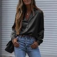 thumbnail image 2 of Camisas con cuello de solapa, camisas con cuello de solapa para mujer, camisas con dobladillo irregular, camisas de manga larga, funcionalidad inteligente, 2 of 6