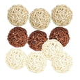 thumbnail image 2 of Abbracc 2X 10pcs Mix Color Wicker Rattan Ball Table Wedding Ornament Vase Fillers 5CM, 2 of 6
