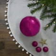 thumbnail image 2 of Magenta Pink Shiny Shatterproof Christmas Ball Ornament 8" (200mm), 2 of 4