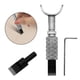 thumbnail image 4 of Kenally Herramientas de cuero ajustables plateadas, herramienta rotativa para tallar cuero, herramienta rotativa manual DIY Artesanía, 4 of 6