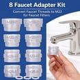 thumbnail image 3 of Kit de adaptadores para grifo Tylola de 8 piezas para baño y cocina, 3 of 6