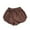 F111 Brown, variant on Likimi Toddler Girls Shorts Elastic Waist Solid Color Loose Fit Breathable Summer Sport Shorts Grey Size 1-2 Years