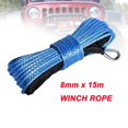 thumbnail image 2 of 8mm*15m Synthetic Winch Line 12 Strand Rope With Black Sheath ,Easy to Use, 2 of 2