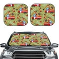 thumbnail image 2 of Naloa Cartoon Fire Truck 2 Piece Foldable Car Sun Shades, Car Windshield Sunshade, Front Window Sunshade for Car, Truck, SUV - Large, 2 of 7