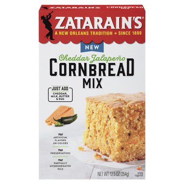 Pack of 2 Zatarain's Cheddar Jalapeno Cornbread Mix, 12.5 oz