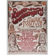 Ohio University Music Festival 24"x32" Photographic Art Print Poster Reproduction Rock Stars 1973
