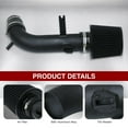 thumbnail image 4 of AJP Distributors Cold Air Short Ram Intake CAI SRI JDM Induction System Black Aluminum Pipe + Filter Compatible/Replacement For Nissan Altima L33 2.5L I4 L4 2013 2014 2015 2016 2017 13 14 15 16 17 18, 4 of 7