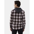 thumbnail image 3 of Burnside Men's Hooded Flannel Shirt with Long Sleeves, Sizes S-2XL, 3 of 5