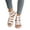 A-White, variant on Women's Gladiator Sandals Flat Open Toe Ankle Strap Sandals Flats for Women Dressy Summer White