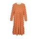 thumbnail image 5 of Vestido infantil de poliéster con estampado de lunares, manga larga, cuello redondo, bolsillos laterales y falda larga., 5 of 6