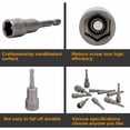 thumbnail image 3 of Juego de destornilladores magnéticos profesionales, destornillador de impacto con imán de resistencia industrial, perfecto para herramientas de electricista y reparación de automóviles (10 piezas), 3 of 5