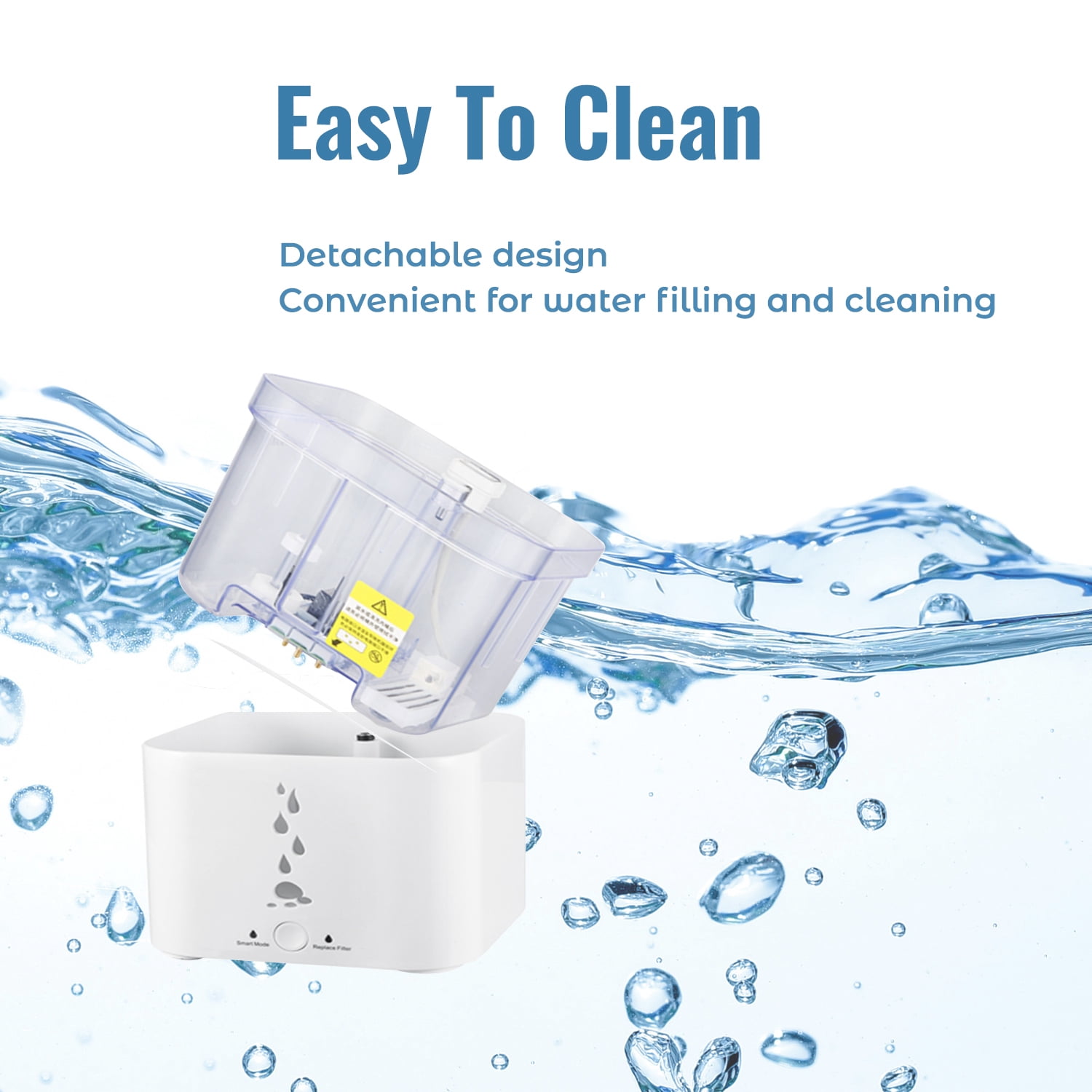 DAWOT Pet Water Fountain, 93oz/2.75L Automatic Cat and Dog Water Fountain Water Dispenser Ultra-Quite Easy to Clean and Assemble