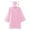 Pink-02, variant on Ugoldhm Kids Graduation Gown Tassel Cap Shiny Half Zip Pullover Tops Sizes 3-12